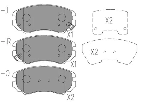 24037z KLAXCAR FRANCE Комплект тормозных колодок, дисковый тормоз (фото 1)