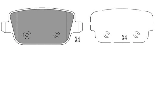 24062z KLAXCAR FRANCE Комплект тормозных колодок, дисковый тормоз (фото 1)