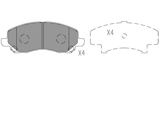 24091z KLAXCAR FRANCE Комплект тормозных колодок, дисковый тормоз (фото 1)