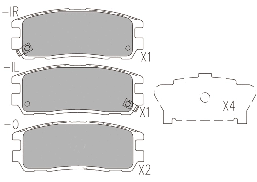 24791z KLAXCAR FRANCE Комплект тормозных колодок, дисковый тормоз (фото 1)
