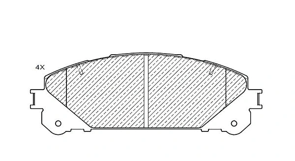 24942z KLAXCAR FRANCE Комплект тормозных колодок, дисковый тормоз (фото 1)