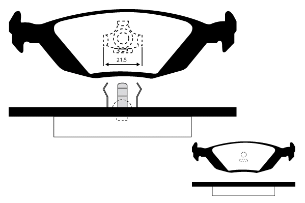 RA.0311.1 RAICAM Комплект тормозных колодок, дисковый тормоз (фото 1)