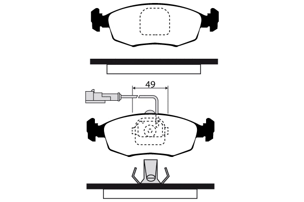 RA.0318.3 RAICAM Комплект тормозных колодок, дисковый тормоз (фото 1)