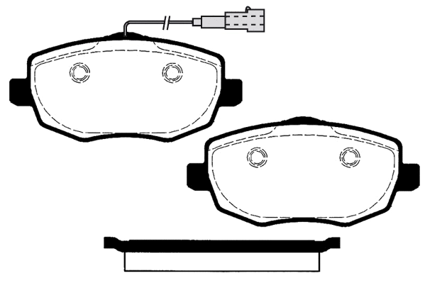 RA.0332.2 RAICAM Комплект тормозных колодок, дисковый тормоз (фото 1)