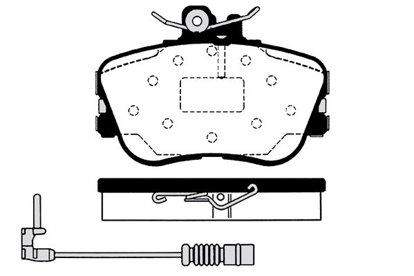 RA.0482.1 RAICAM Комплект тормозных колодок, дисковый тормоз (фото 1)