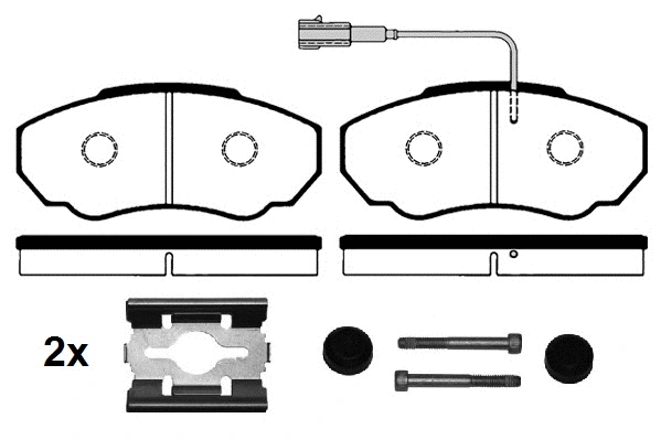 RA.0773.0K1 RAICAM Комплект тормозных колодок, дисковый тормоз (фото 1)