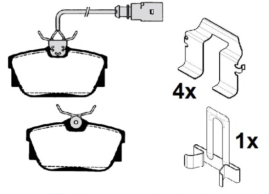 RA.0793.2K1 RAICAM Комплект тормозных колодок, дисковый тормоз (фото 1)