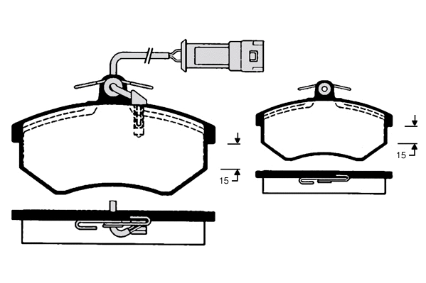 RA.0813.3 RAICAM Комплект тормозных колодок, дисковый тормоз (фото 1)