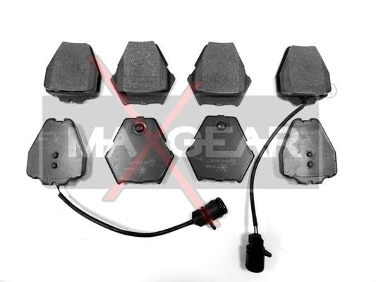 19-0409 MAXGEAR Комплект тормозных колодок, дисковый тормоз (фото 2)