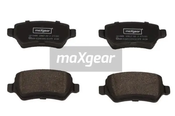 19-0450 MAXGEAR Комплект тормозных колодок, дисковый тормоз (фото 1)