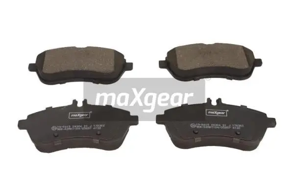 19-0615 MAXGEAR Комплект тормозных колодок, дисковый тормоз (фото 1)