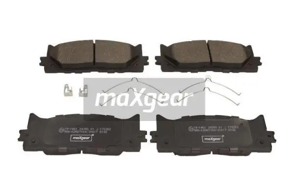 19-1461 MAXGEAR Комплект тормозных колодок, дисковый тормоз (фото 1)