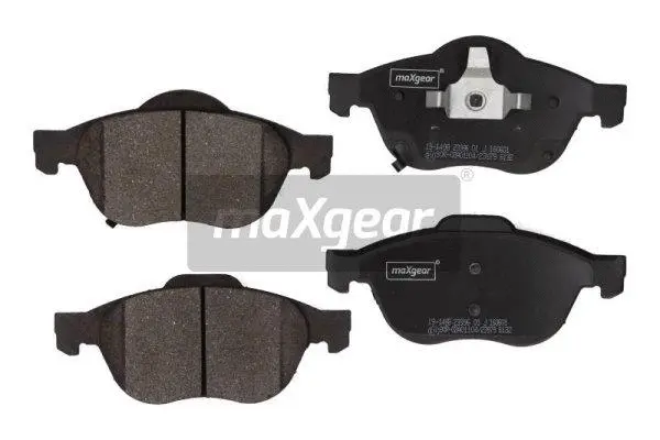 19-1498 MAXGEAR Комплект тормозных колодок, дисковый тормоз (фото 1)