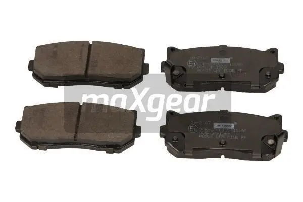 19-2167 MAXGEAR Комплект тормозных колодок, дисковый тормоз (фото 1)