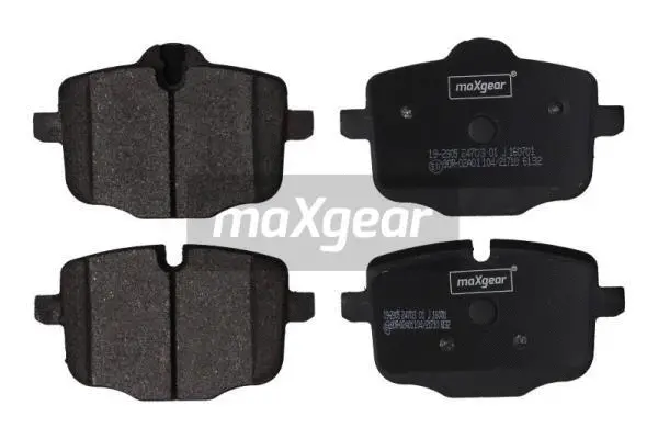 19-2905 MAXGEAR Комплект тормозных колодок, дисковый тормоз (фото 1)
