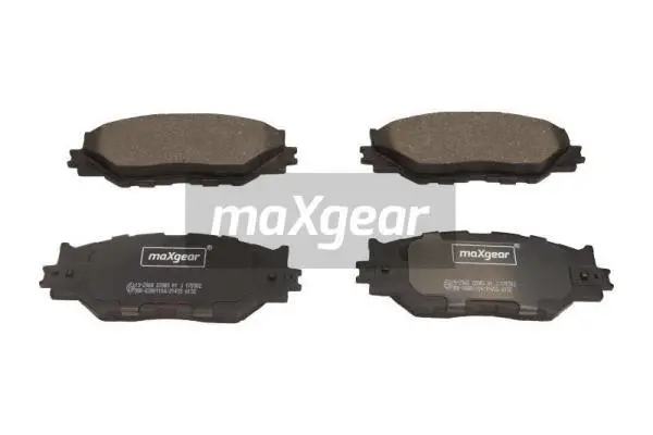 19-2968 MAXGEAR Комплект тормозных колодок, дисковый тормоз (фото 1)