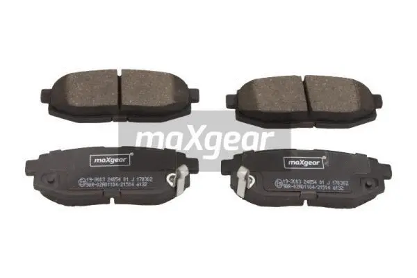 19-3003 MAXGEAR Комплект тормозных колодок, дисковый тормоз (фото 1)