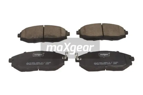 19-3004 MAXGEAR Комплект тормозных колодок, дисковый тормоз (фото 1)