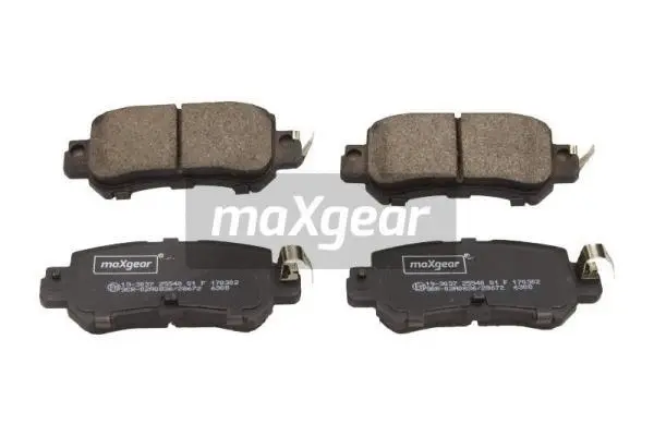 19-3037 MAXGEAR Комплект тормозных колодок, дисковый тормоз (фото 1)