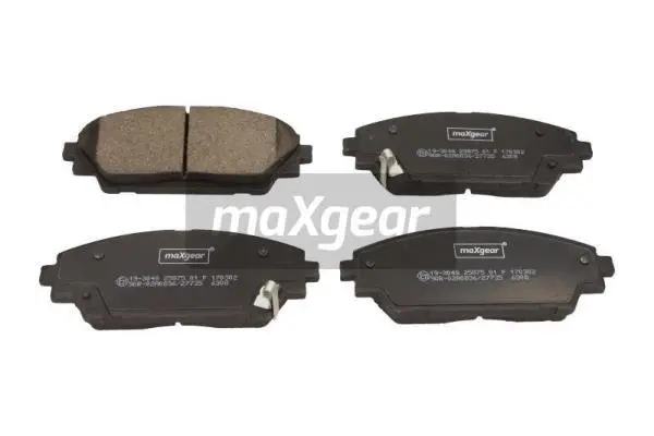 19-3048 MAXGEAR Комплект тормозных колодок, дисковый тормоз (фото 1)