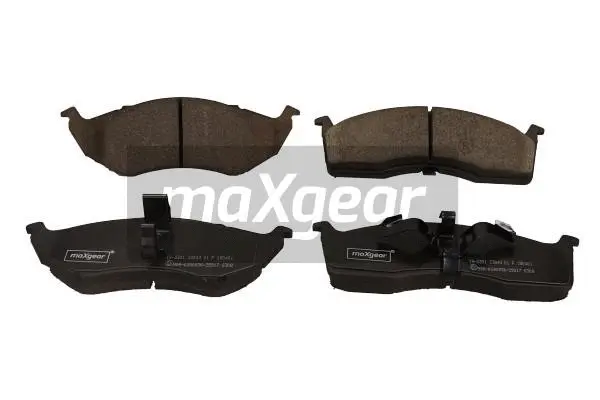 19-3391 MAXGEAR Комплект тормозных колодок, дисковый тормоз (фото 1)