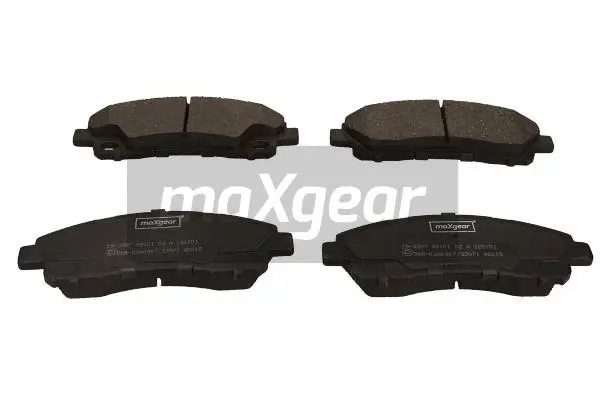 19-3397 MAXGEAR Комплект тормозных колодок, дисковый тормоз (фото 1)