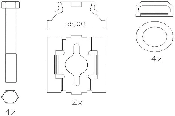 PD/122-A-K017 _ CV Adv FRAS-LE Комплект тормозных колодок, дисковый тормоз (фото 2)