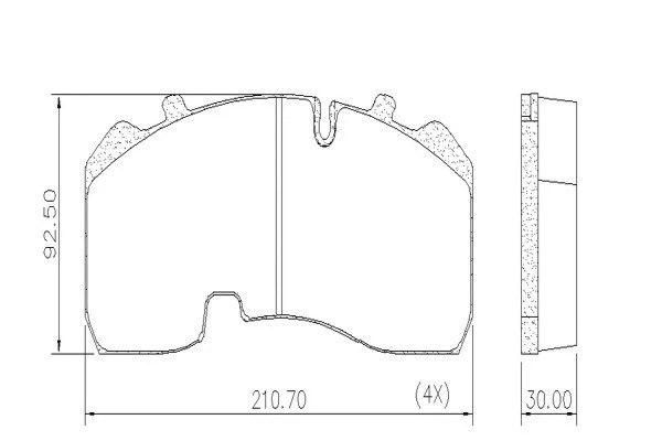 PD/142-K023 _ CV Advan FRAS-LE Комплект тормозных колодок, дисковый тормоз (фото 1)