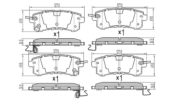 FBP-0084 FREMAX Комплект тормозных колодок, дисковый тормоз (фото 1)