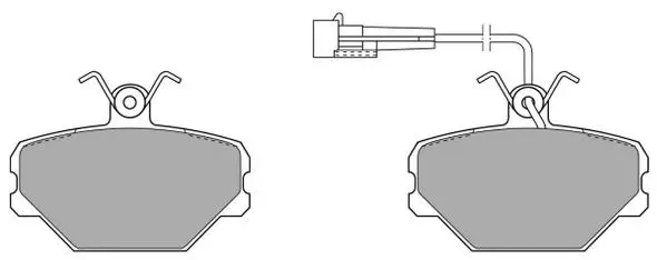 FBP-0596 FREMAX Комплект тормозных колодок, дисковый тормоз (фото 1)