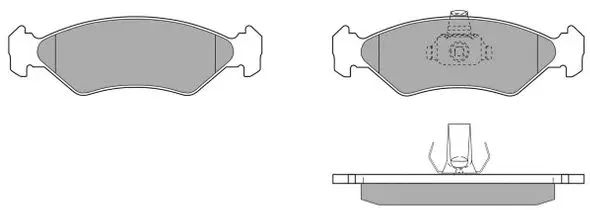 FBP-0681-01 FREMAX Комплект тормозных колодок, дисковый тормоз (фото 1)