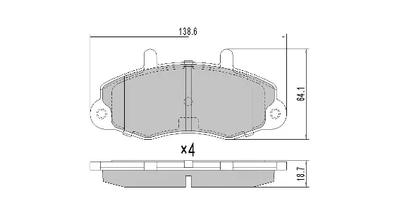 FBP-0774 FREMAX Комплект тормозных колодок, дисковый тормоз (фото 1)