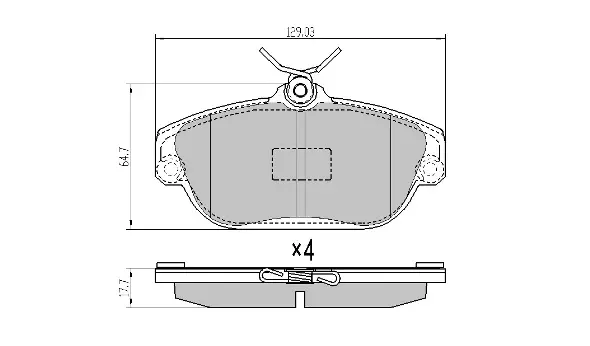 FBP-0801 FREMAX Комплект тормозных колодок, дисковый тормоз (фото 1)