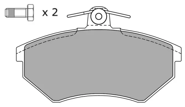 FBP-0810-01 FREMAX Комплект тормозных колодок, дисковый тормоз (фото 1)