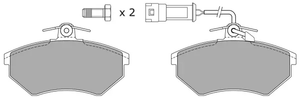 FBP-0813 FREMAX Комплект тормозных колодок, дисковый тормоз (фото 1)