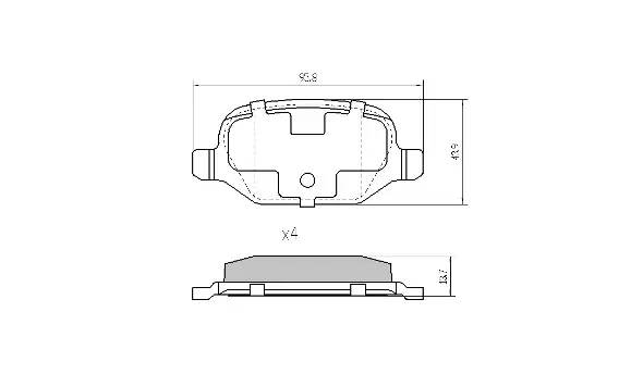 FBP-1154-01 FREMAX Комплект тормозных колодок, дисковый тормоз (фото 1)