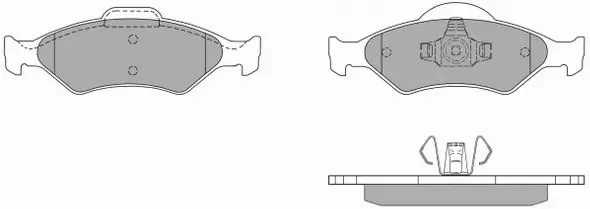 FBP-1158 FREMAX Комплект тормозных колодок, дисковый тормоз (фото 1)