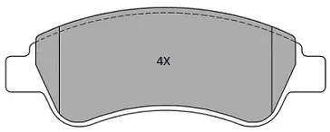 FBP-1213 FREMAX Комплект тормозных колодок, дисковый тормоз (фото 1)