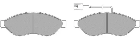 FBP-1476 FREMAX Комплект тормозных колодок, дисковый тормоз (фото 1)