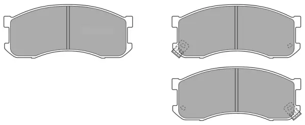 FBP-1525 FREMAX Комплект тормозных колодок, дисковый тормоз (фото 1)