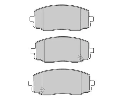 FBP-1655 FREMAX Комплект тормозных колодок, дисковый тормоз (фото 1)
