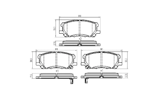 FBP-1656 FREMAX Комплект тормозных колодок, дисковый тормоз (фото 1)