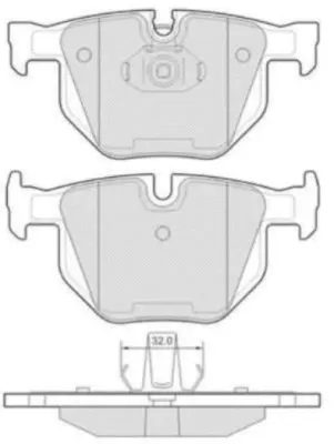 FBP-1667 FREMAX Комплект тормозных колодок, дисковый тормоз (фото 1)