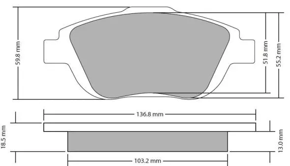 FBP-1722 FREMAX Комплект тормозных колодок, дисковый тормоз (фото 1)