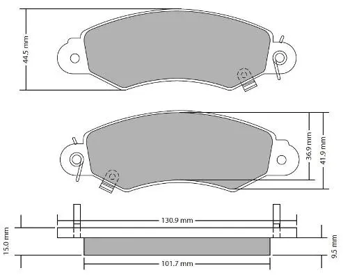 FBP-1732 FREMAX Комплект тормозных колодок, дисковый тормоз (фото 1)