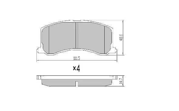 FBP-1775 FREMAX Комплект тормозных колодок, дисковый тормоз (фото 1)