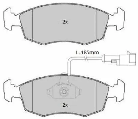 FBP-1784 FREMAX Комплект тормозных колодок, дисковый тормоз (фото 1)