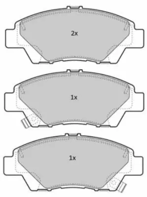 FBP-1823 FREMAX Комплект тормозных колодок, дисковый тормоз (фото 1)