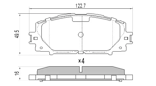 FBP-1833 FREMAX Комплект тормозных колодок, дисковый тормоз (фото 1)