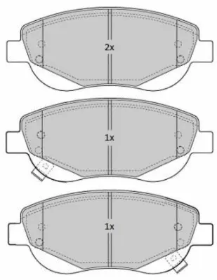 FBP-1835 FREMAX Комплект тормозных колодок, дисковый тормоз (фото 1)